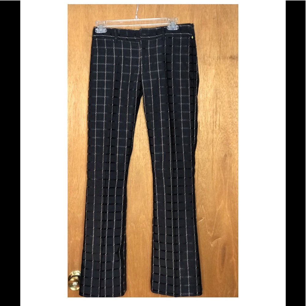 EUC Alice & Olivia Blue & copper wide leg pants